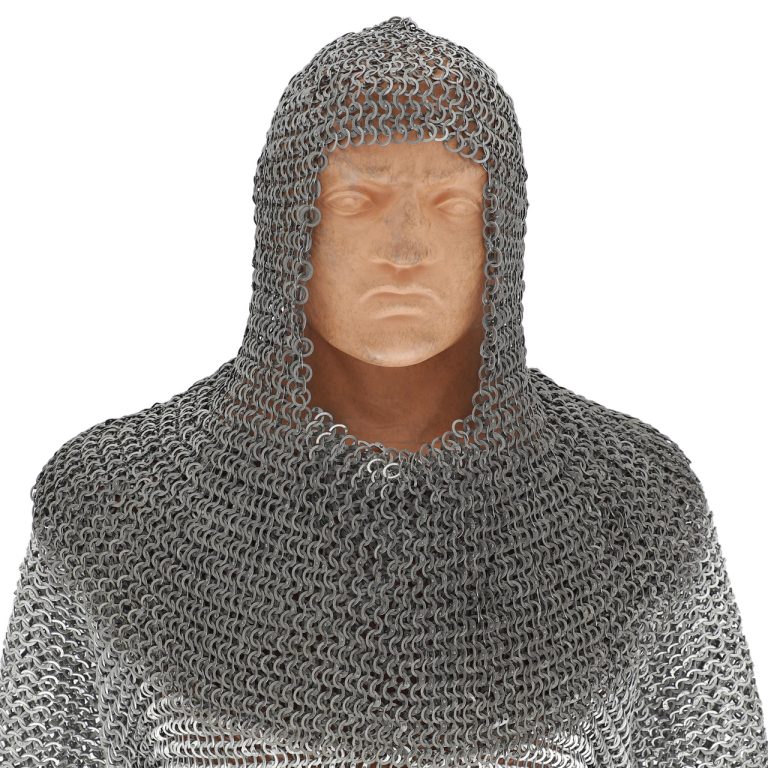 Riveted Mild Steel Chainmail Coif