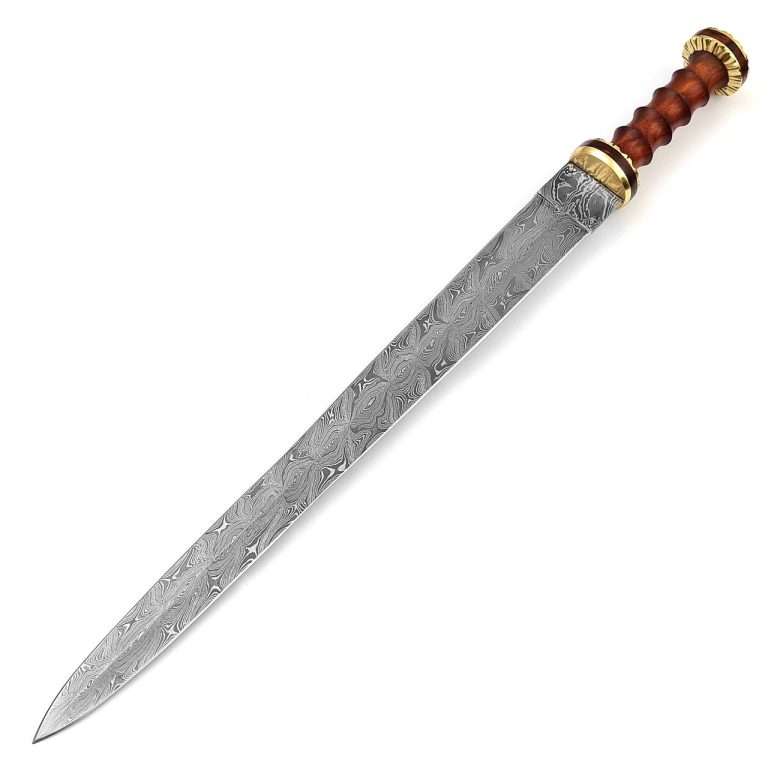 Hand Forged Damascus Steel Roman Gladius Sword