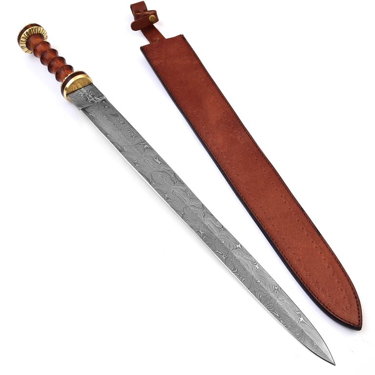 Hand Forged Damascus Steel Roman Gladius Sword