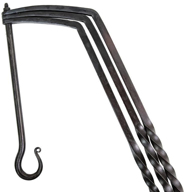 Forged Iron Tripod with Adjustable Pot Hook
