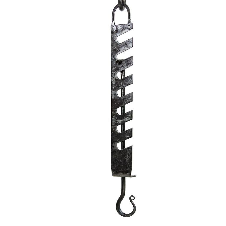 Forged Iron Tripod with Adjustable Pot Hook