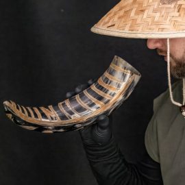 Tree of Life Drinking Horn with Holster