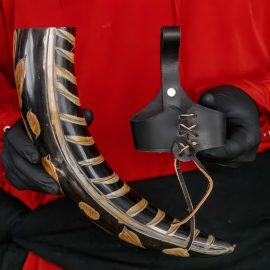 Tree of Life Drinking Horn with Holster