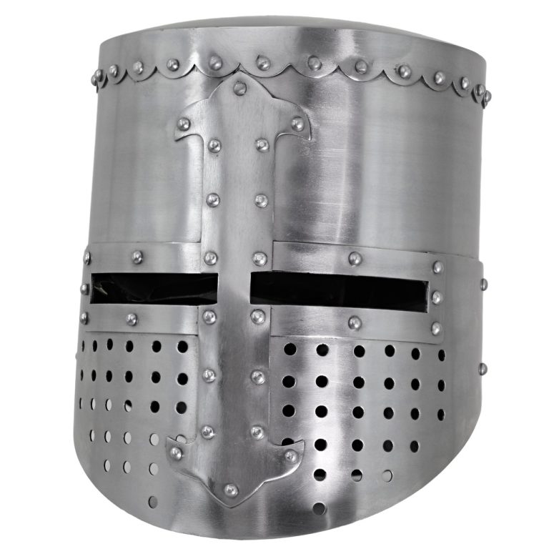 Forged Carbon Steel 18G Templar Knight Helmet