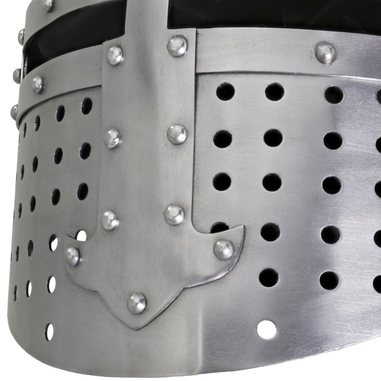 Forged Carbon Steel 18G Templar Knight Helmet