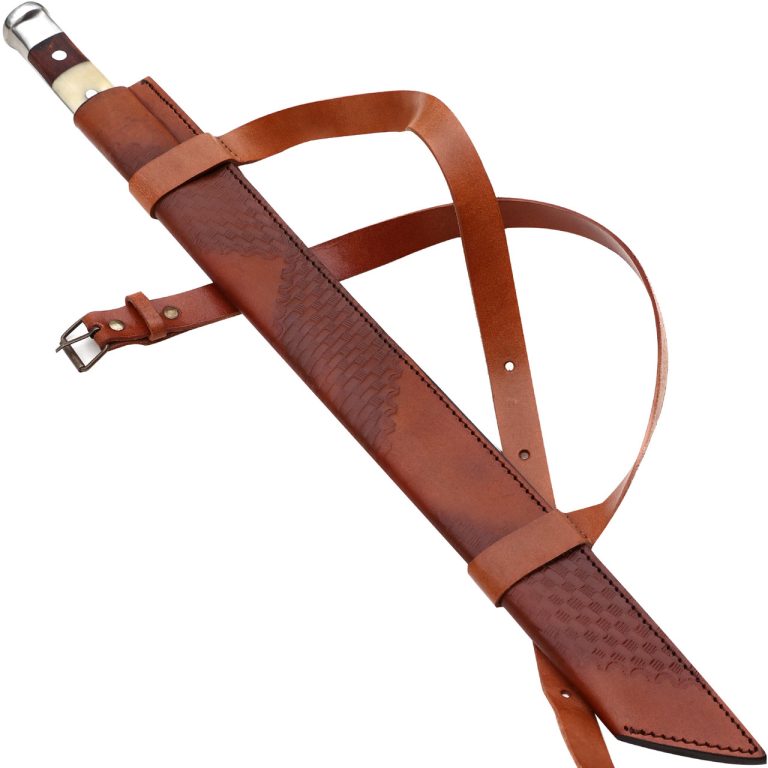 Full Tang Viking Seax Sword with Curved Blade