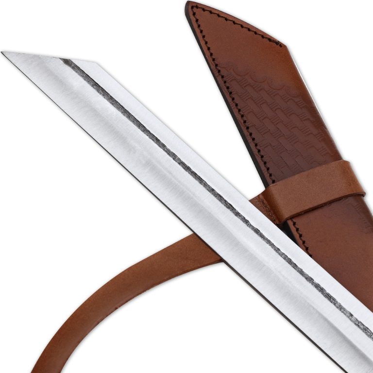 Full Tang Viking Seax Sword with Curved Blade
