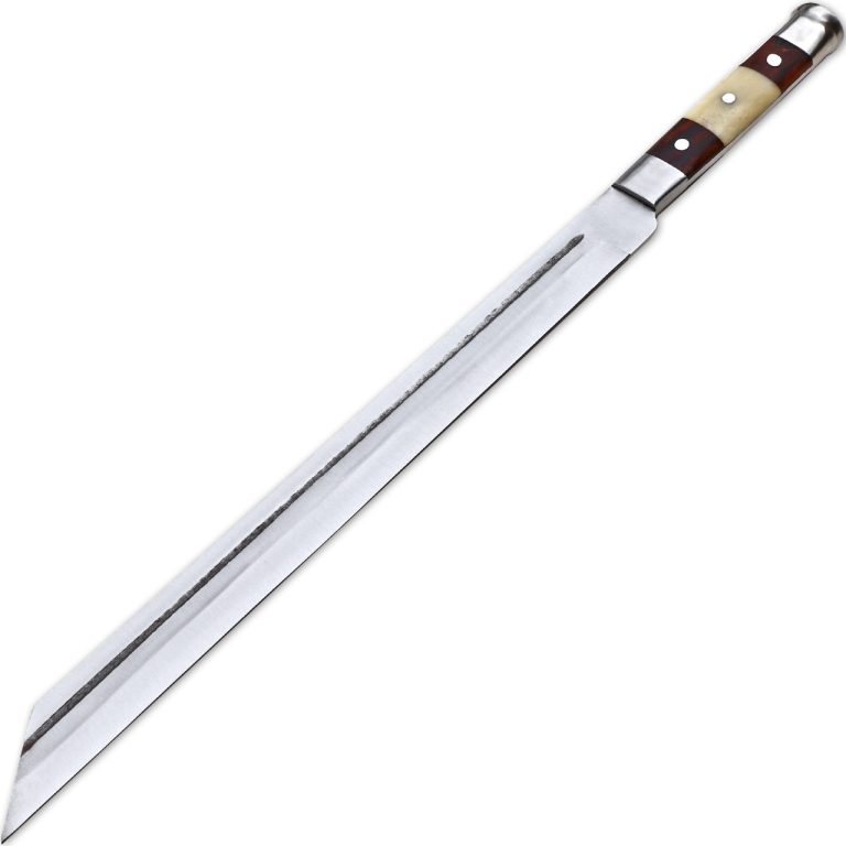 Full Tang Viking Seax Sword with Curved Blade