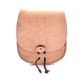 Medieval Leather Pouch for Belt Attachment