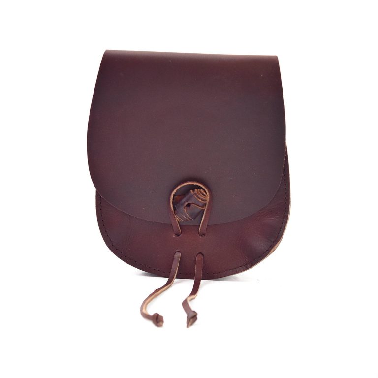 Medieval Leather Pouch for Belt Attachment