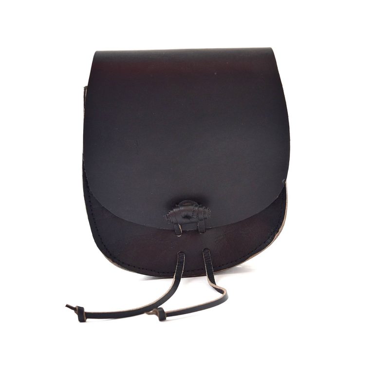Medieval Leather Pouch for Belt Attachment