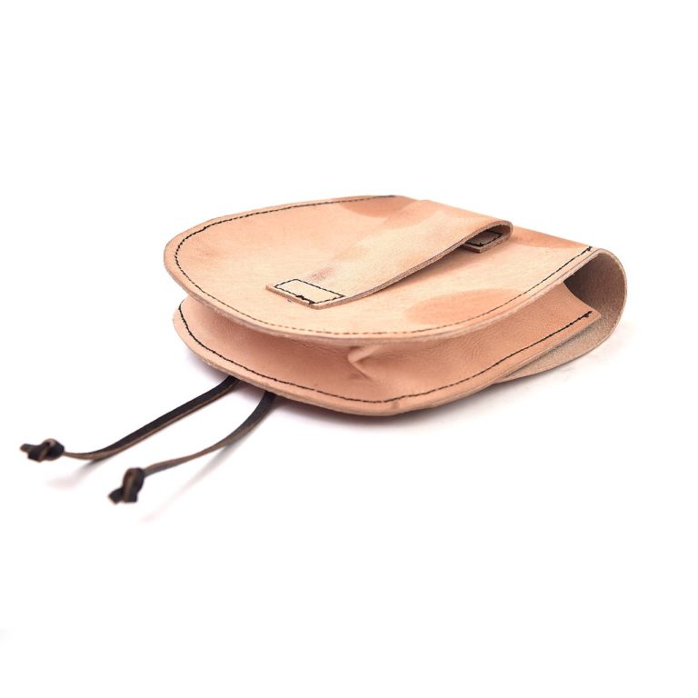 Medieval Leather Pouch for Belt Attachment