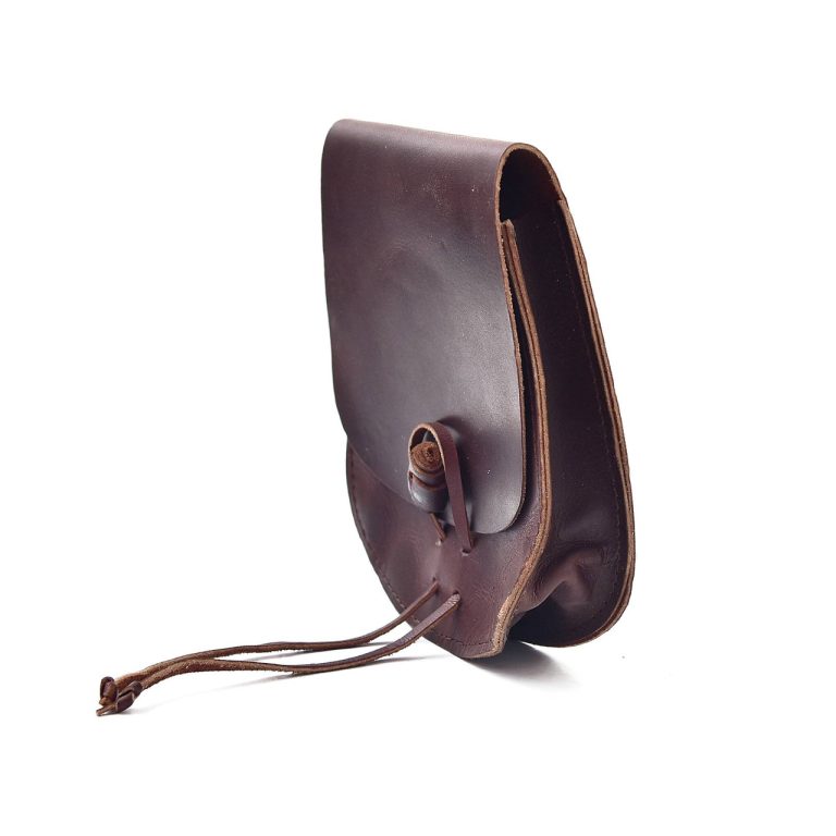 Medieval Leather Pouch for Belt Attachment