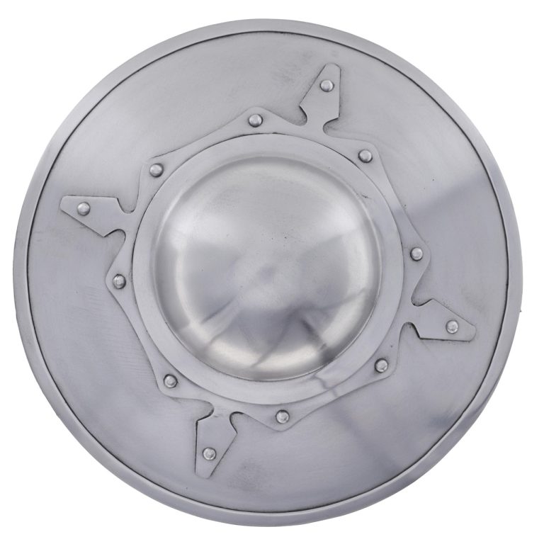 16G Steel Medieval Buckler Shield with Grip