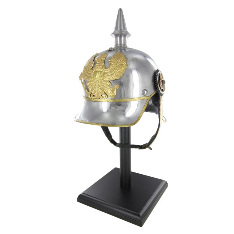 Black Satin Wooden Helmet Display Stand