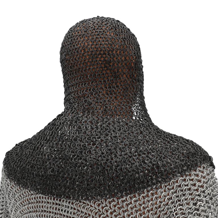 Riveted Steel Chainmail Coif Armor