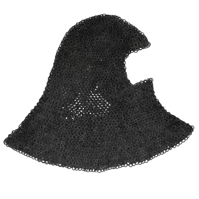 Riveted Steel Chainmail Coif Armor