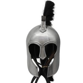 Spartan Troy Helmet with Leather Liner and Plume