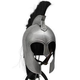 Spartan Troy Helmet with Leather Liner and Plume