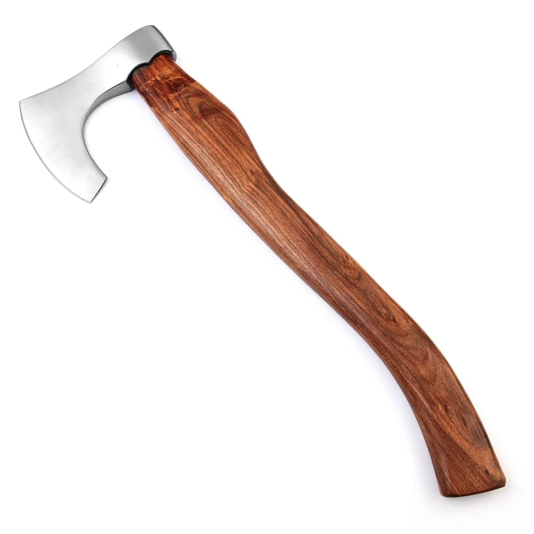 Viking Bearded Battle Axe with Walnut Handle