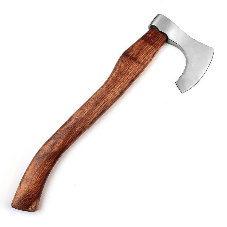 Viking Bearded Battle Axe with Walnut Handle