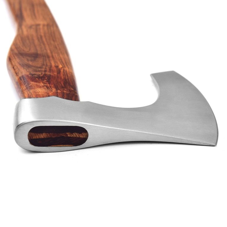 Viking Bearded Battle Axe with Walnut Handle