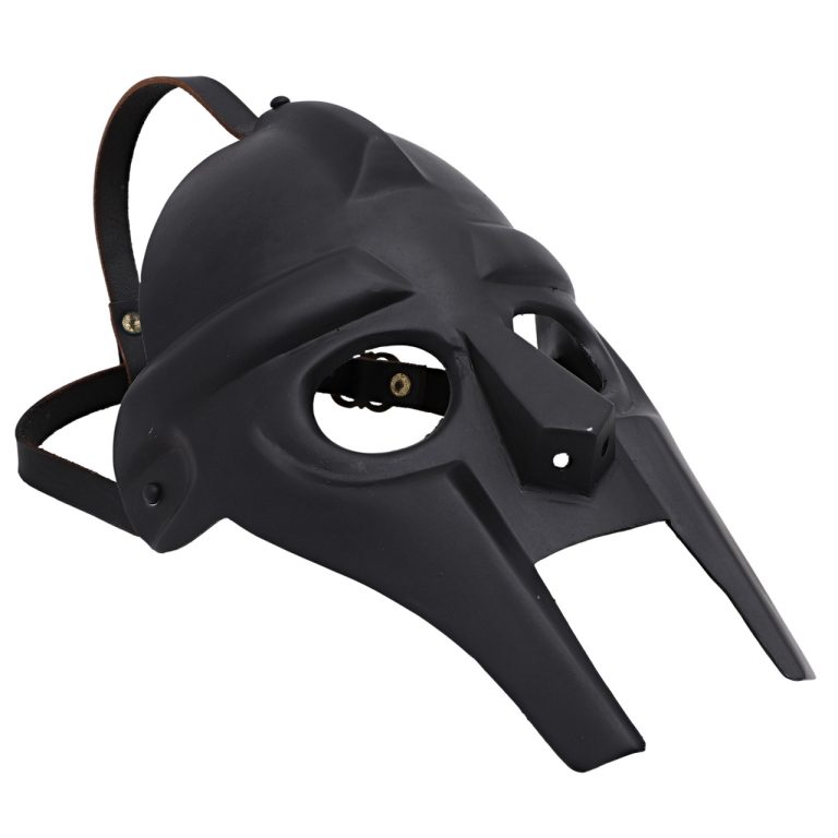 Black Steel Rapper Mask Inspired by MF Doom