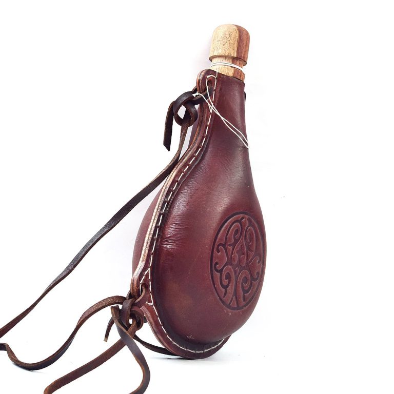 Celtic Emblem Leather Water Bottle 36oz