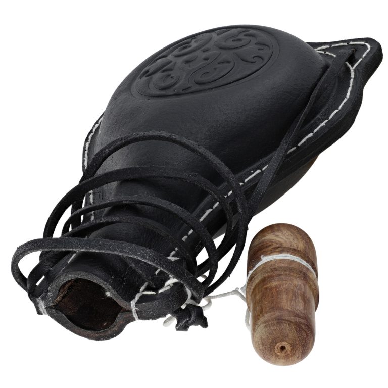 Celtic Emblem Leather Water Bottle 36oz