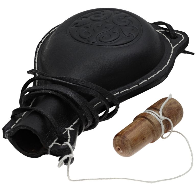 Celtic Emblem Leather Water Bottle 36oz