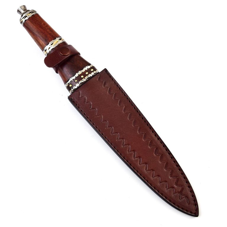 Damascus Steel Double-Edged Ceremonial Dagger