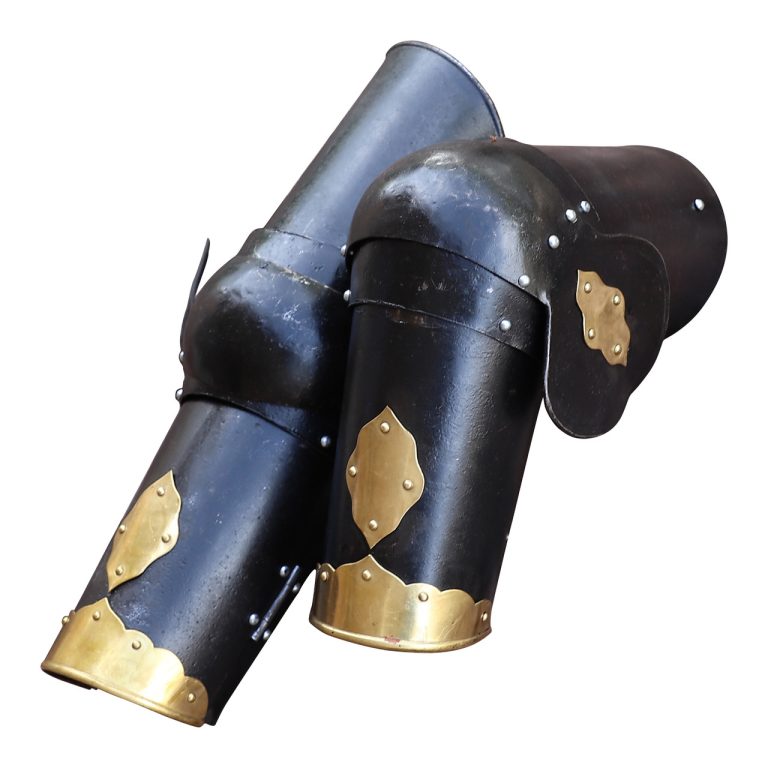 Functional Medieval Black Knight Arm Bracers