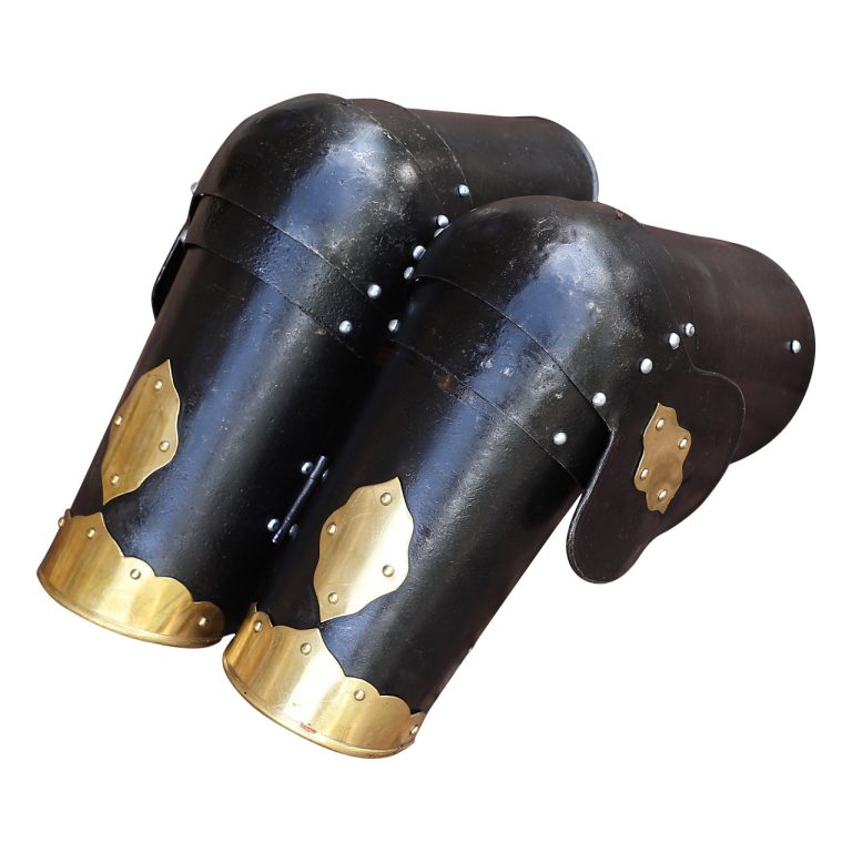 Functional Medieval Black Knight Arm Bracers