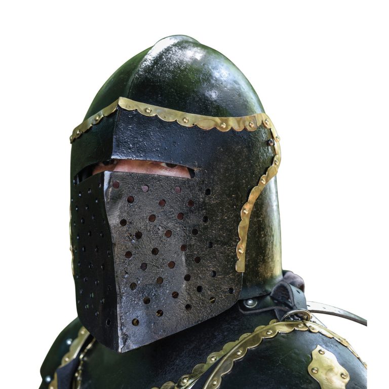 Functional Medieval Black Knight Helmet