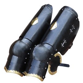 Functional Medieval Leg Armor of the Cursed Knight