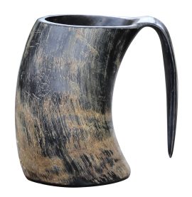 Large Distressed Viking Drinking Horn Tankard