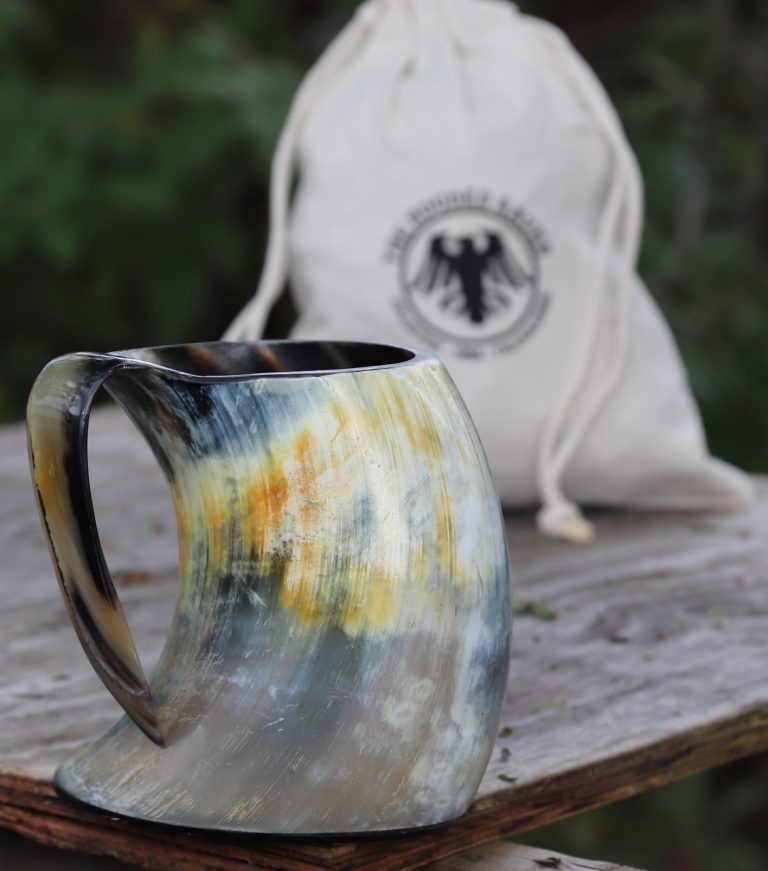 Distressed XXL Viking Drinking Horn Tankard