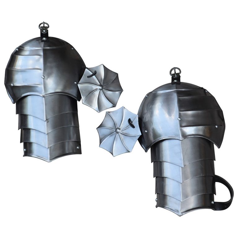 Medieval Armor Pauldron and Rondel Set