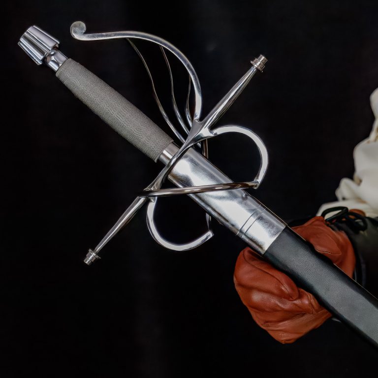 Swept Hilt Rapier with Nickel Silver Fittings