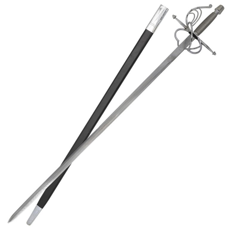 Swept Hilt Rapier with Nickel Silver Fittings