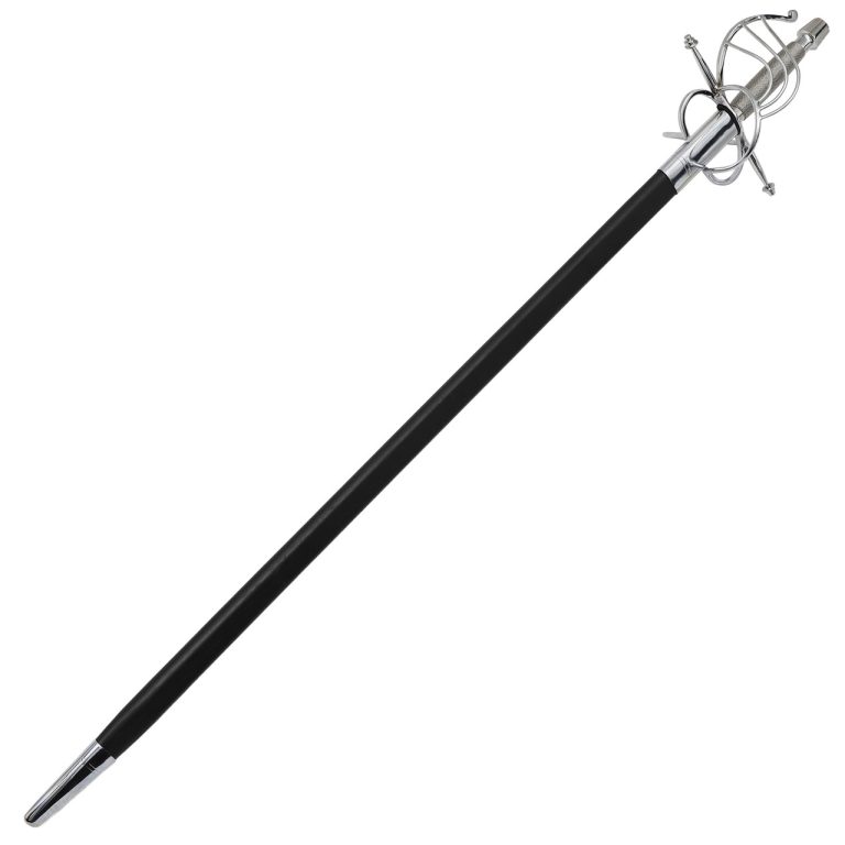 Swept Hilt Rapier with Nickel Silver Fittings