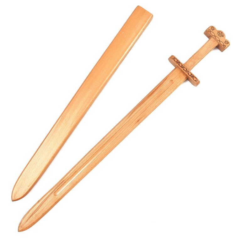 Viking Wood Sword with Scabbard