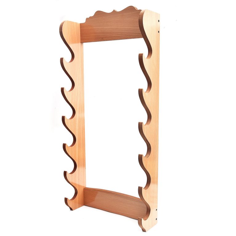 Multi-Tier Wooden Sword Display Rack