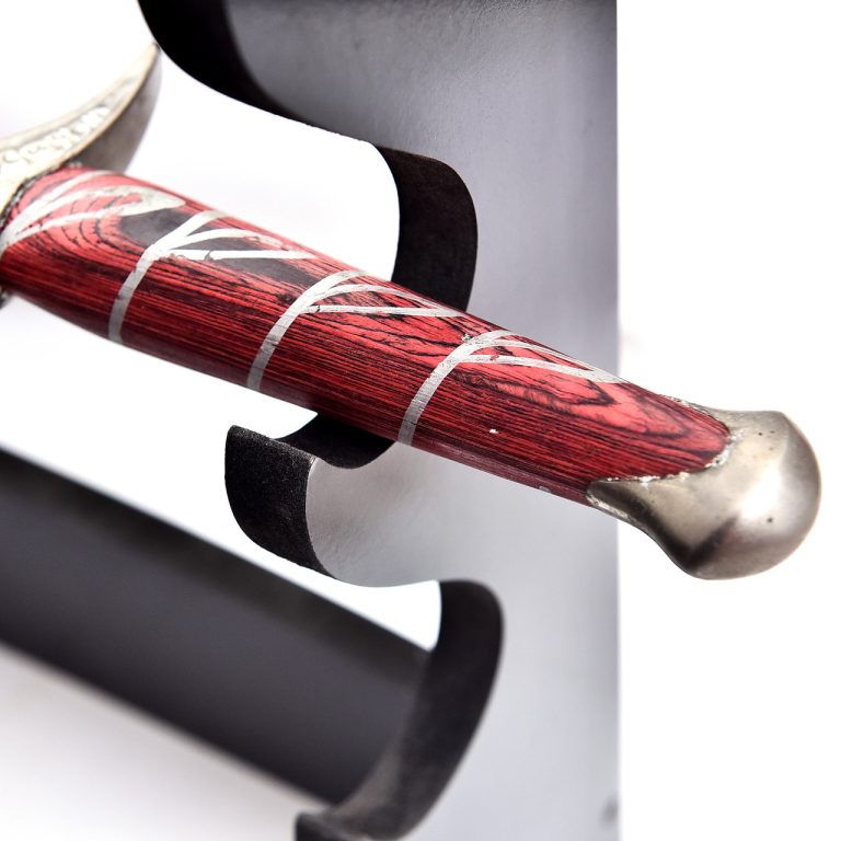 Multi-Tier Wooden Sword Display Rack