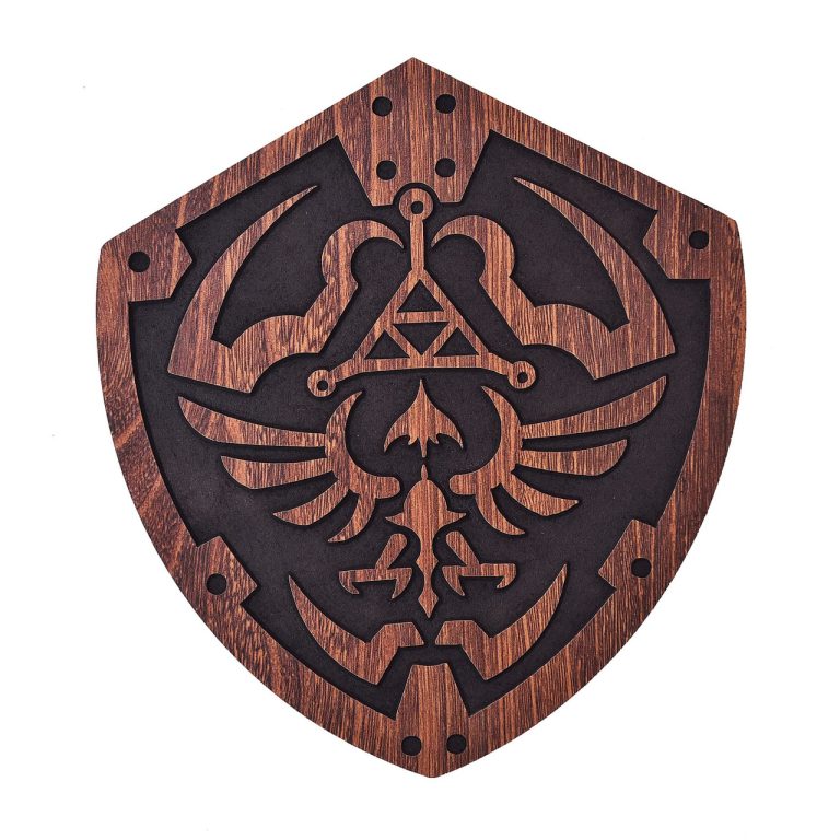 Wooden Shield Wall Mount Display Plaque