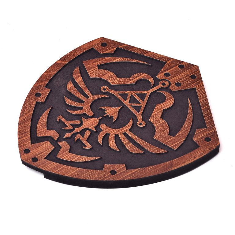 Wooden Shield Wall Mount Display Plaque