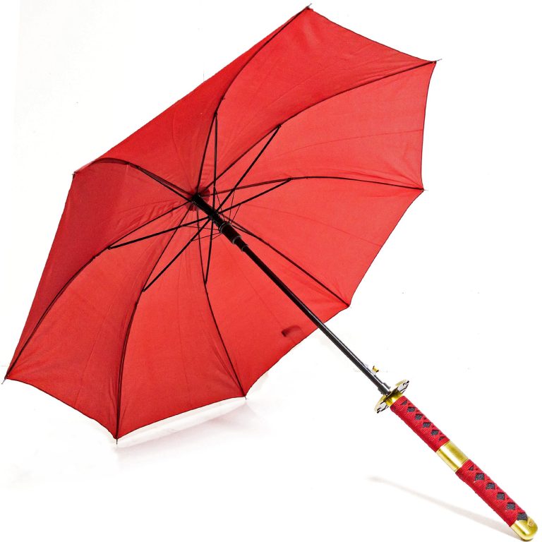 Sandai Kitetsu Katana Handle Umbrella - Red