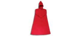 Red Medieval Hooded Cloak