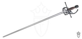Black Swept Hilt Rapier Sword