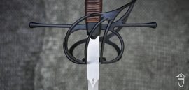 Black Swept Hilt Rapier Sword
